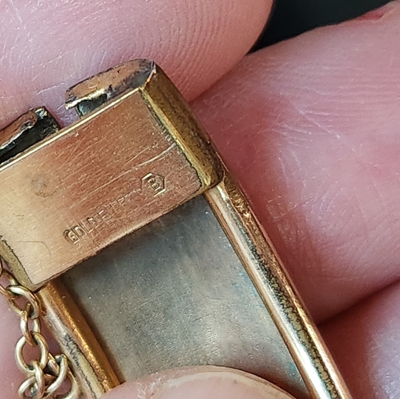 Antique Goldfilled Hinged Bangle - Picture 6 of 8